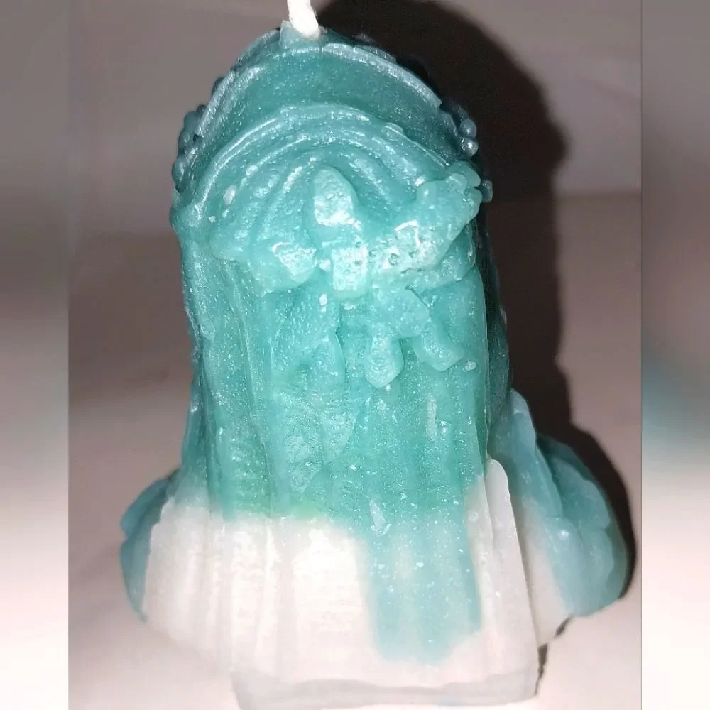 Hand crafted limited edition veiled Lady candle